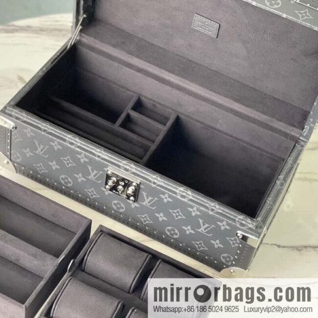 M20209 Black Flower Black Lane, Multifunctional Storage Box MCoffret Accessoires Hard Case