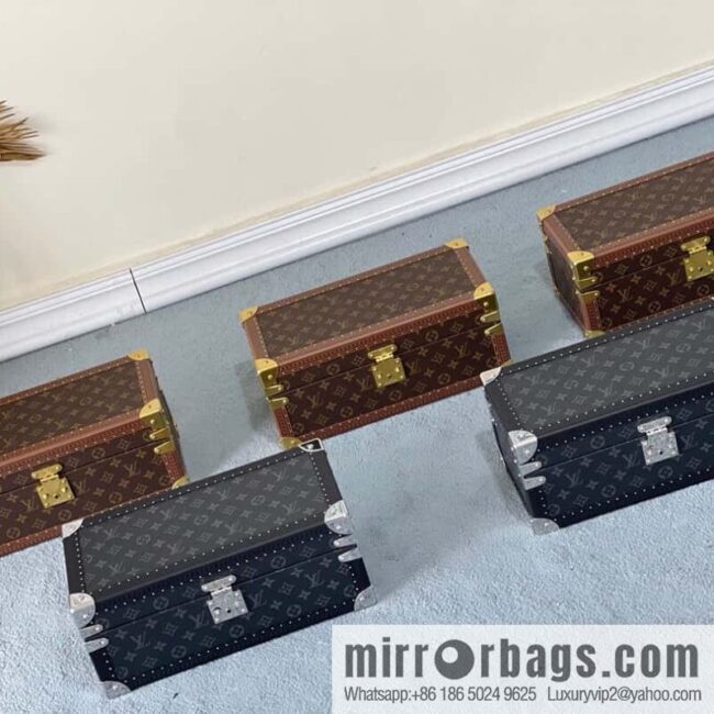 💗M20209 monogram Apricot, Multifunctional Storage Box MCoffret Accessoires Hard Case