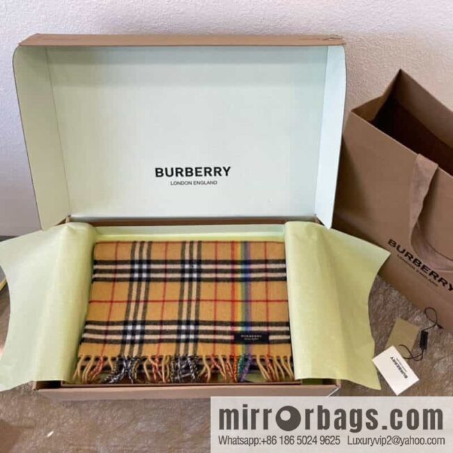 Burberry Rainbow Cashmere Scarf