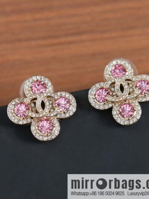 IMG_2376-800x800swoaqy4dncu148841_20250705072038.jpg ☀️New ☑️ Chanel C1 double c four-leaf clover pink diamond stud earrings