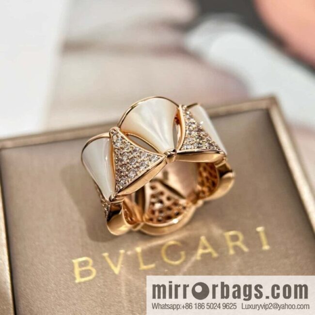❗️CNC version ❗️ ☀️ original ☀️ BVLGARI DIVA haute couture series mica fritillary diamond ring ☀