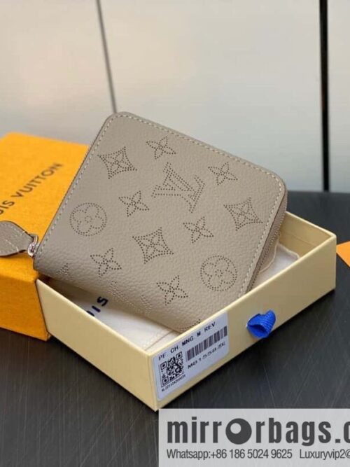 [Premium‑quality] M81558 gray, full leather zipper wallet series