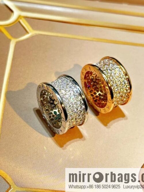 ☀️BVLGARI B. ZERO1 Full Diamond Small Waist Ring  ☀️