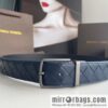 BottegaVenta (Bottega) woven first layer cowhide Intrecciato belt rotating metal buckle 3.8cm