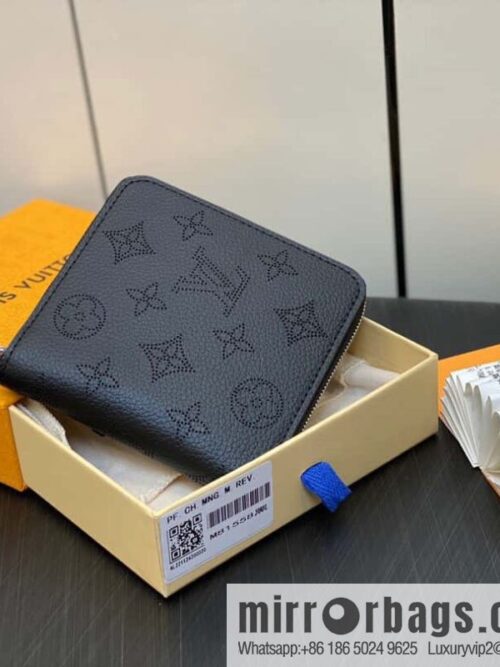 [Premium‑quality] M81558 gray, full leather zipper wallet series