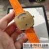 Gucci GUCCl\'s latest 316L stainless steel calfskin strap watch