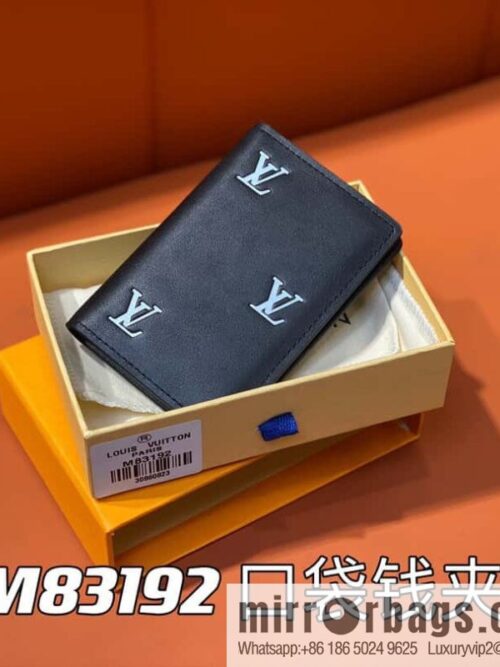 [Premium‑quality] M83192 black full leather card holder wallet series, pocket wallet