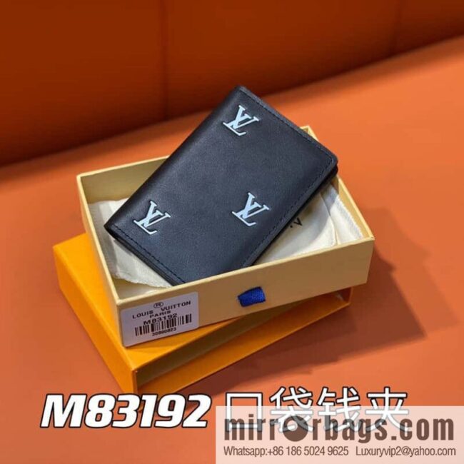 [Premium‑quality] M83192 black full leather card holder wallet series, pocket wallet