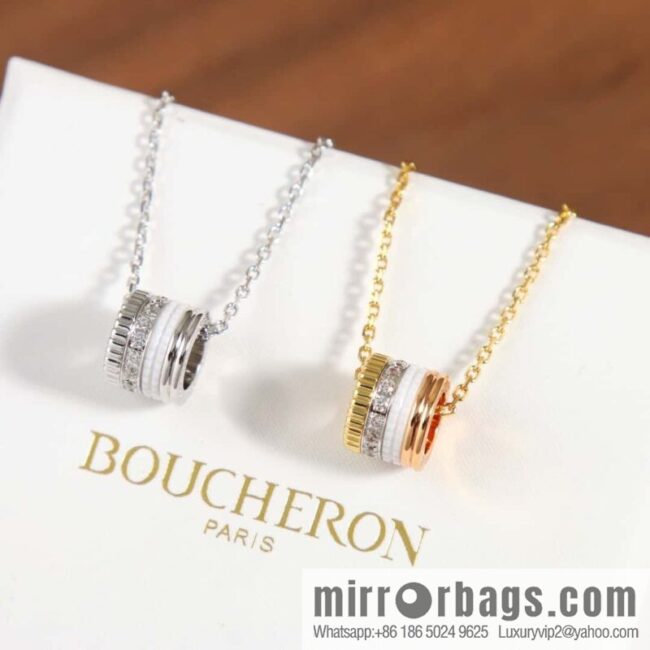 ☀New BOUCHERON/Boucheron Quatre Classique series, the same as Zhou Dongyu, ceramic necklace