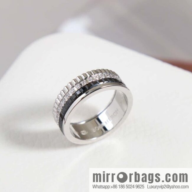 ☀New BOUCHERON/Boucheron Quatre Classique Ceramic Ring