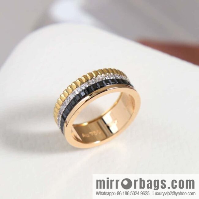 ☀New BOUCHERON/Boucheron Quatre Classique Ceramic Ring