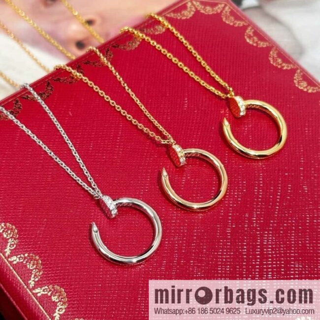 ❗New ❗ ☀ one to one Seiko version ☀ Cartier Cartier glossy, full of diamonds, nail necklace ☀