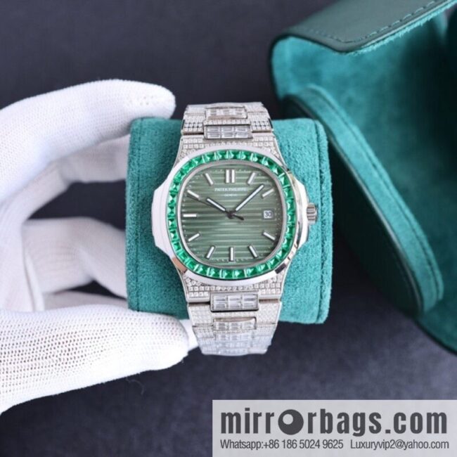 PP Patek. Philippe Nautilus Gypsy Edition Customized Original 324 Movement Watch