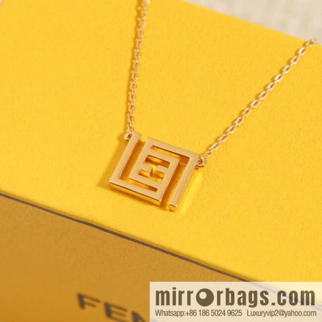 ☀New FENDI Fendi Double F Necklace ☀