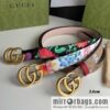 GUCCI Gucci, a collection of flowers and floral prints by artist Ken Scott, double G belt buckle 3.0cm belt