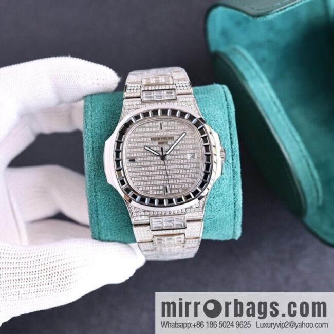 PP Patek. Philippe Nautilus Gypsy Edition Customized Original 324 Movement Watch