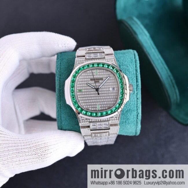 PP Patek. Philippe Nautilus Gypsy Edition Customized Original 324 Movement Watch