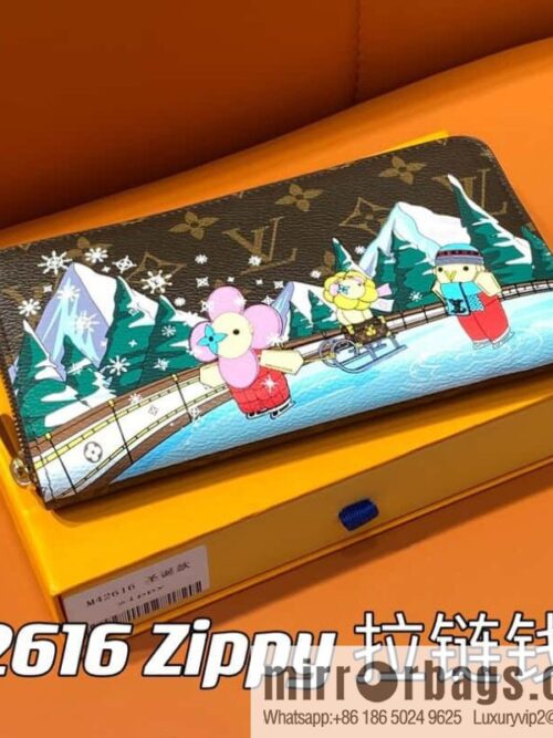 [Boutique‑grade] M42616 Christmas single zipper wallet series Zippy zipper wallet