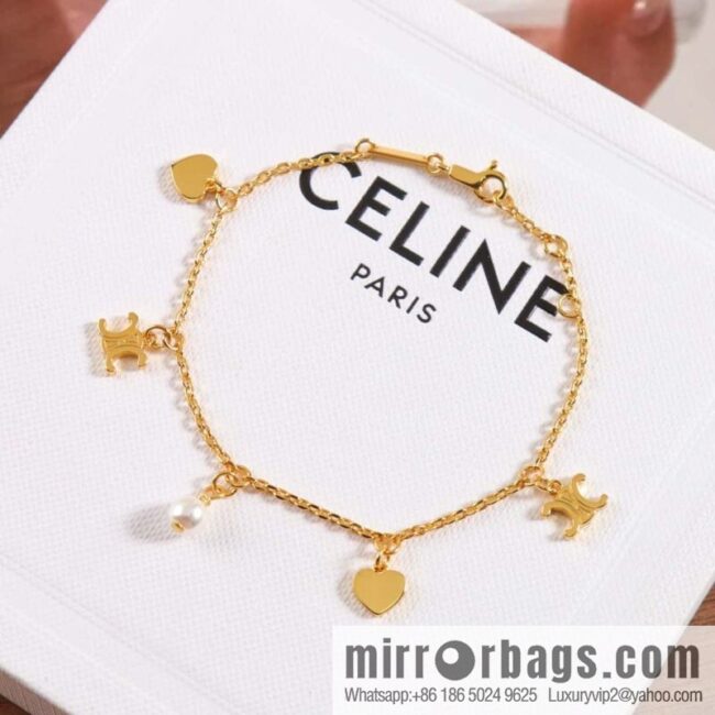 IMG_2799-800x800fj4rgr34nlm148440_20250705070719.jpg ❗️New ❗️ Qixi Festival limited edition ❤️ ☀️ new ☑️ Celine Arc de Triomphe fringed necklace, bracelet