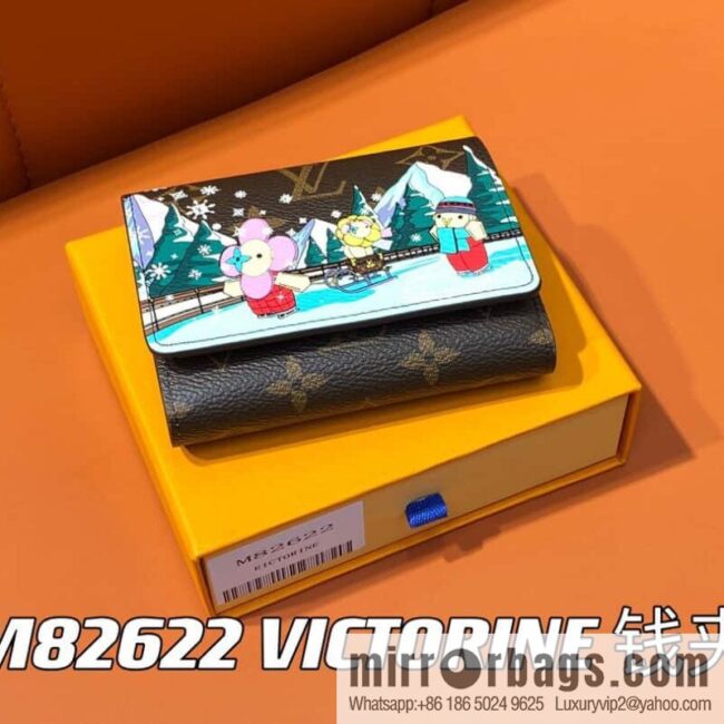 [Boutique‑grade] M82622 Christmas tri-fold wallet series, small wallet VICTORINE wallet