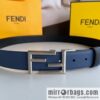 FENDI Fendi FF logo exquisite craftsmanship metal buckle first layer cowhide belt 3.5cm