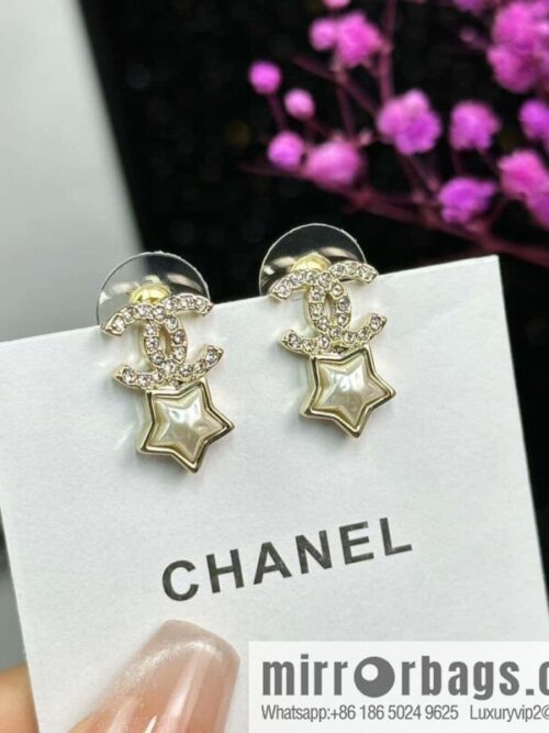 IMG_2911-800x800gtxqk0wt44e125208_20250702184033.jpg ☀️New ☑️ Chanel C2 double c pentagram ⭐ star stud earrings ☀️