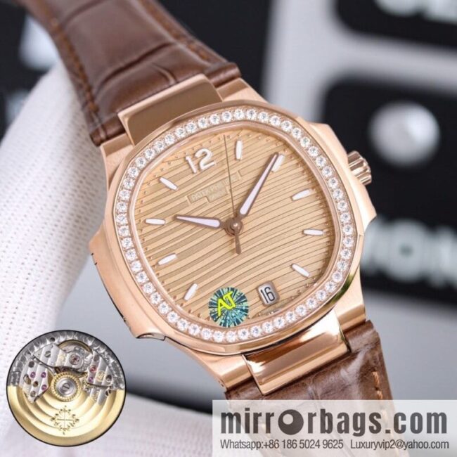 IMG_29860-800x800pylsupxfxck87229_20250701222856.jpg Patek Philippe Sports Elegant Nautilus Belt Women\'s Watch PP7118 Customized Edition 9015 Machine Modified Cal.324sc Automatic Movement