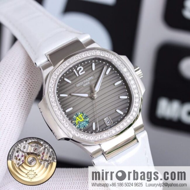 IMG_30020-800x800nwafg3ca5dd87232_20250701222901.jpg Patek Philippe Sports Elegant Nautilus Belt Women\'s Watch PP7118 Customized Edition 9015 Machine Modified Cal.324sc Automatic Movement
