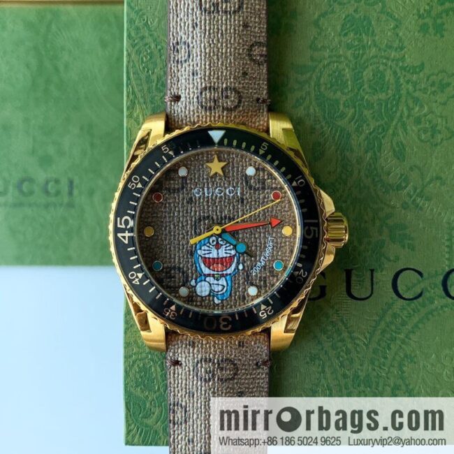 IMG_3004-800x800wpdwxufdbjg107041_20250702065709.jpg Gucci Gucci Dora A Dream joint limited edition Doraemon × Gucci joint series GucciDive watch