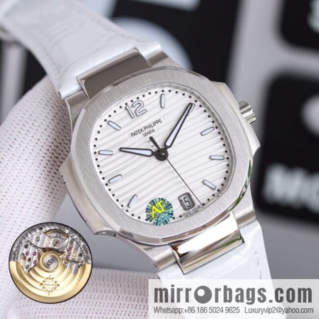 IMG_30110-800x800fmclne0tyud87234_20250701222904.jpg Patek Philippe Sports Elegant Nautilus Belt Women\'s Watch PP7118 Customized Edition 9015 Machine Modified Cal.324sc Automatic Movement