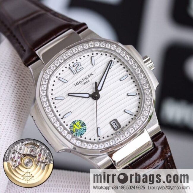 IMG_30140-800x800wggk4zbnbqs87235_20250701222905.jpg Patek Philippe Sports Elegant Nautilus Belt Women\'s Watch PP7118 Customized Edition 9015 Machine Modified Cal.324sc Automatic Movement