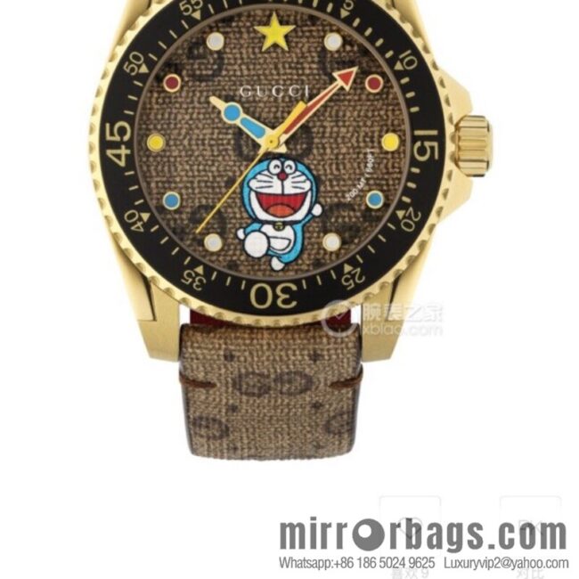 IMG_3025-800x800cpqpb2qlqqk107043_20250702065713.jpg Gucci Gucci Dora A Dream joint limited edition Doraemon × Gucci joint series GucciDive watch