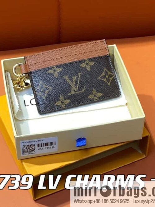 [Boutique‑grade] M82739 monogram brown card holder wallet series LV CHARMS card holder
