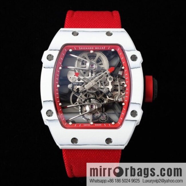The new RM 27-02 is a RICHARD MILLE sports tourbillon watch designed for tennis players