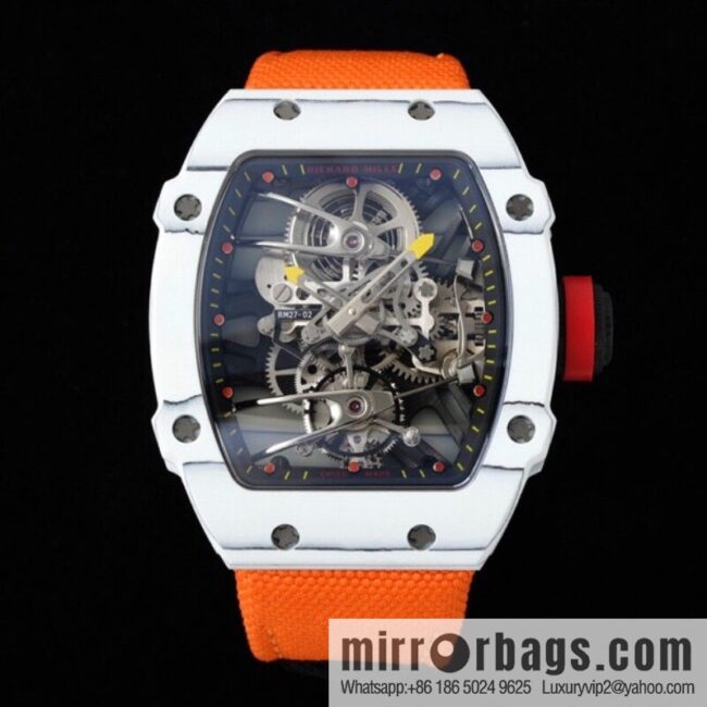 The new RM 27-02 is a RICHARD MILLE sports tourbillon watch designed for tennis players