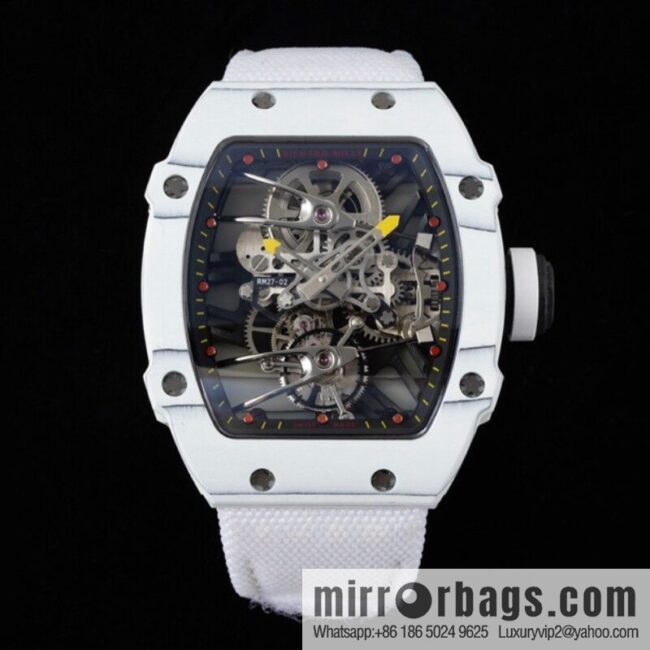 The new RM 27-02 is a RICHARD MILLE sports tourbillon watch designed for tennis players