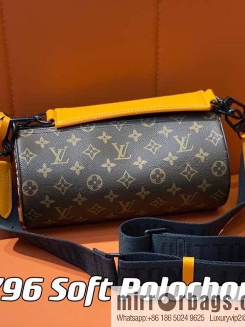 [Boutique‑grade] M46796 monogram cylinder bag men\'s bag series, this Soft Polochon small handbag