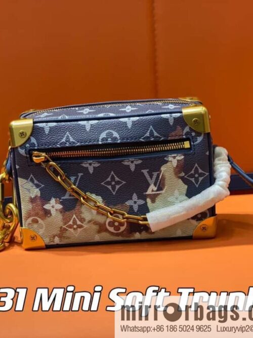 [Boutique‑grade] M23731 blue flame, box box series M44480 This Mini Soft Trunk handbag
