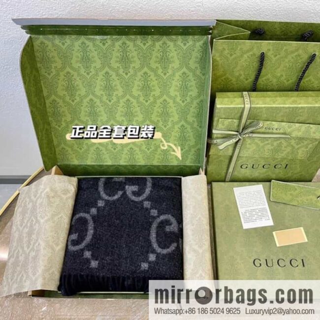 IMG_3290-800x8000tlf1ni3cex83050_20250701202813.jpg GUCCI Gucci GG pattern fringed detail pure cashmere scarf 674275