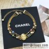 New Chanel Double C Oval Triple Pearl Necklace Necklace