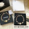 New Chanel Double C Oval Triple Pearl Necklace Necklace
