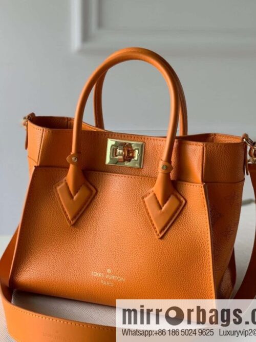 Top original order M57728 orange ON MY SIDE small handbag