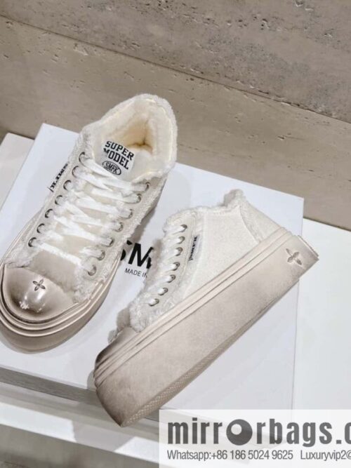 🐰🐰(Top version) Old polish 23s-SMFK Guochao Tide\'s latest popular cross flower, skateboard shoes, platform, casual, canvas shoes