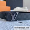 LOUIS VUITTON Classic brown checkerboard/black checkerboard/presbyopia 40mm belt