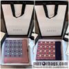 GUCCI Gucci heart-shaped pattern double G letter interwoven 100% silk scarf