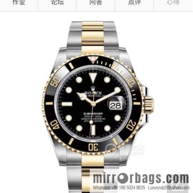 Rolex Submariner series is loaded with Swiss original ETA-2836 movement classic watch diameter 41mm