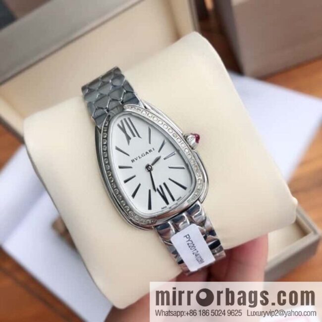 Bvlgari ladies watch, the latest diamond-encrusted Serpenti seduttori snake shadow watch
