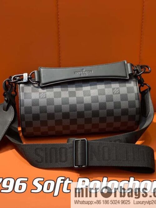 [Boutique‑grade] M46796 Haige, cylinder bag men\'s bag series, this Soft Polochon small handbag.