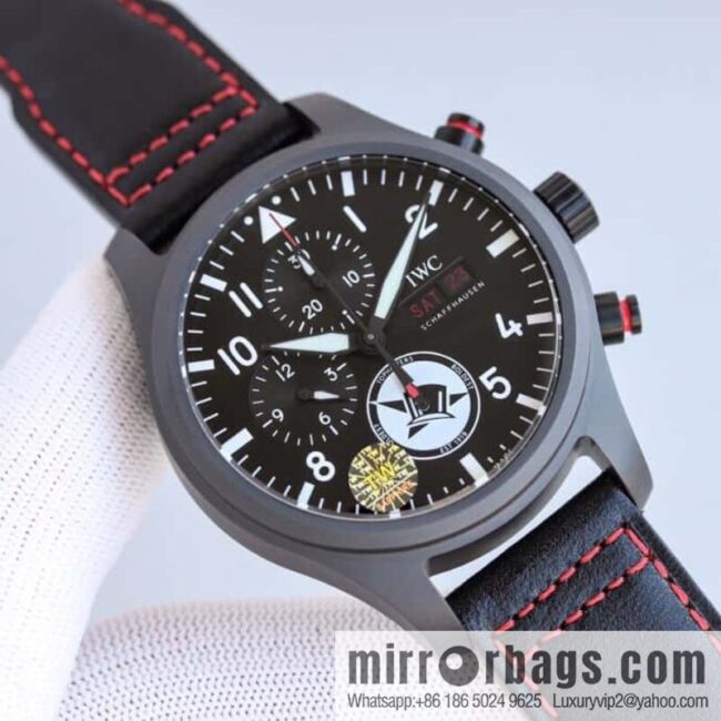 Ceramic case TW fully upgraded IWC\'s latest ceramic watch, IWC Pilot Chronograph