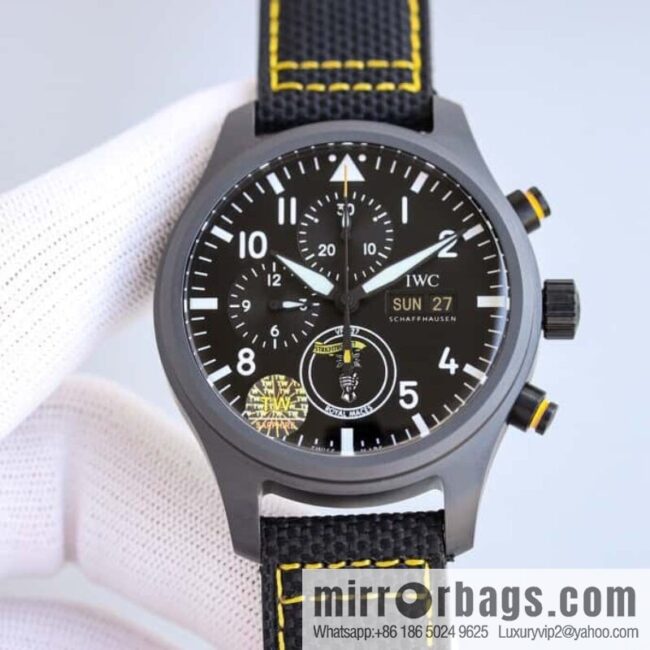 Ceramic case TW fully upgraded IWC\'s latest ceramic watch, IWC Pilot Chronograph